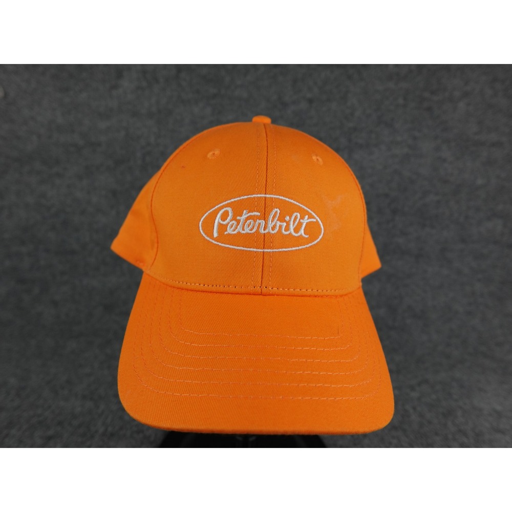 Peterbilt Orange Embroidered Logo Baseball Cap Snapback‎ Trucker Hat